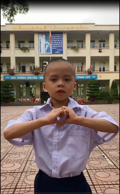 Video  Em yêu trường em  học sinh Ngô Phúc Khang lớp 1A5
